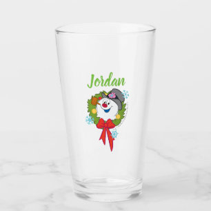 Frosty the Snowman™   Frosty Holiday Wreath Glass