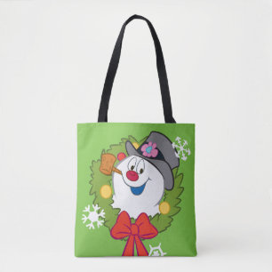 Frosty the Snowman™ Frosty Holiday Wreath Tote Bag