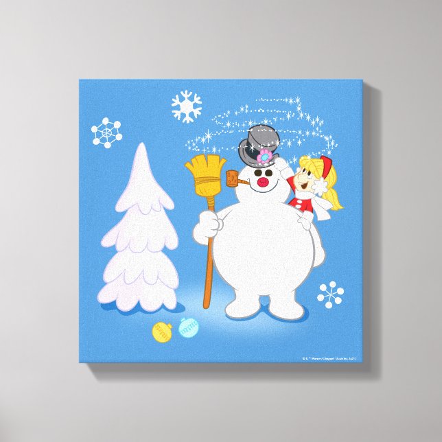 Frosty the Snowman™ | Frosty & Karen Winter Fun Canvas Print (Front)