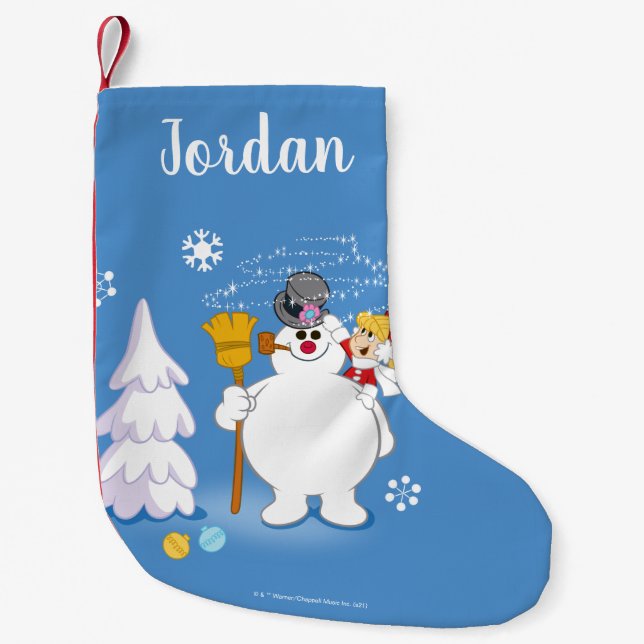 Frosty the Snowman™ | Frosty & Karen Winter Fun Small Christmas Stocking (Front)