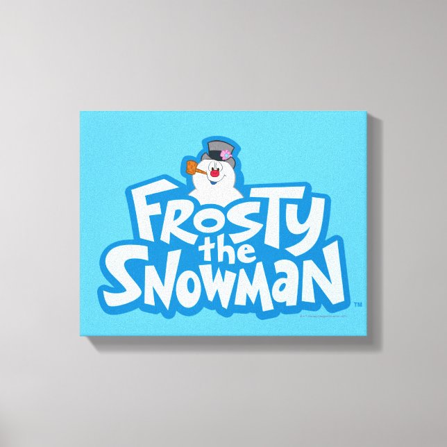 Frosty the Snowman™ | Frosty Stacked Logo Canvas Print (Front)