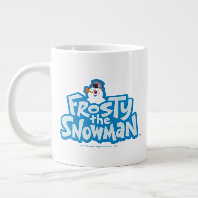 Frosty the Snowman™ | Frosty Stacked Logo Large Coffee Mug (Left)