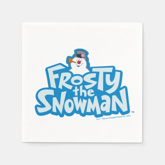 Frosty the Snowman™ | Frosty Stacked Logo Napkin (Front)