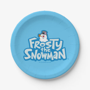 Frosty the Snowman™   Frosty Stacked Logo Paper Plate