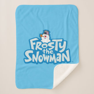 Frosty the Snowman™ | Frosty Stacked Logo Sherpa Blanket