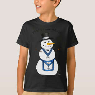 Frosty The Snowman Funny Masonic Holiday Christmas T-Shirt