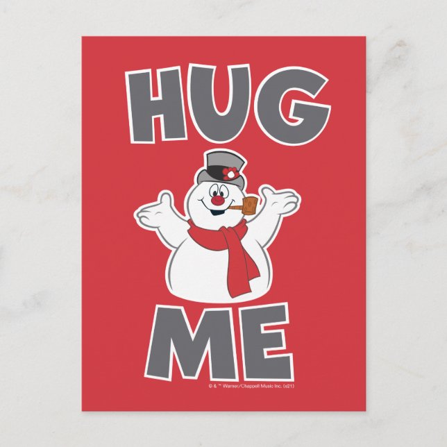 Frosty the Snowman™ | Hug Me Holiday Postcard (Front)