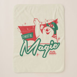 Frosty the Snowman - It Must Be Magic Sherpa Blanket