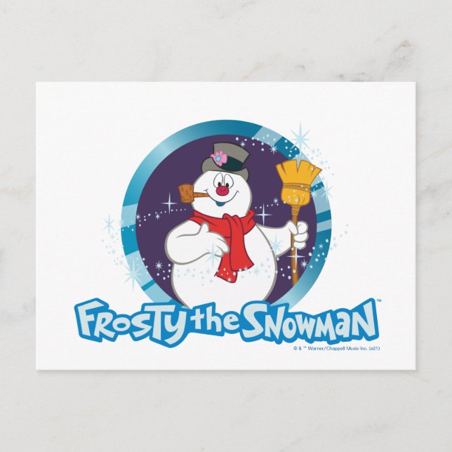Frosty the Snowman™ | Magical Frosty Portrait Holiday Postcard (Front)