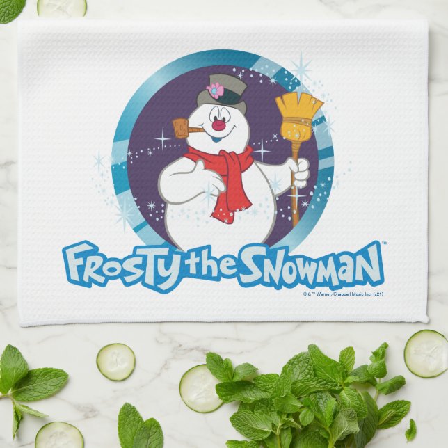Frosty the Snowman™ | Magical Frosty Portrait Kitchen Towel (Folded)
