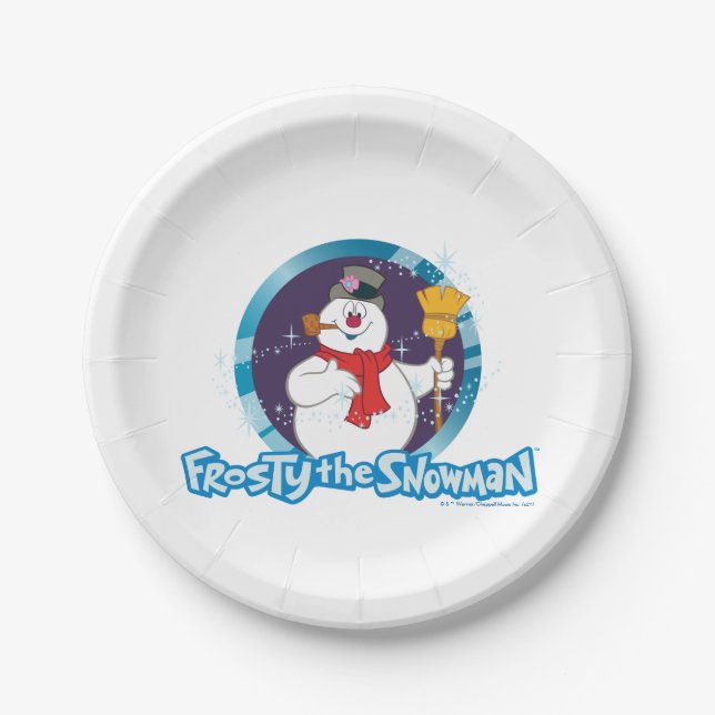 Frosty the Snowman™ | Magical Frosty Portrait Paper Plate (Front)