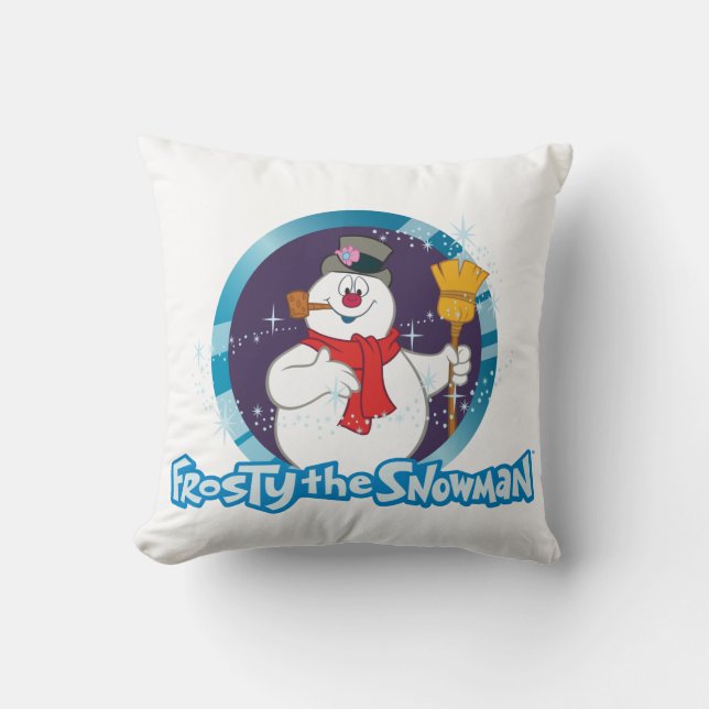Frosty the Snowman™ | Magical Frosty Portrait Throw Pillow (Front)