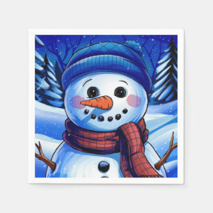 Frosty the Snowman Paper Napkin