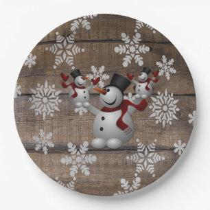 Frosty The Snowman Paper Plate
