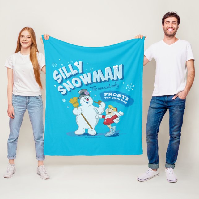 Frosty the Snowman™ | "Silly Snowman" Fleece Blanket (In Situ)