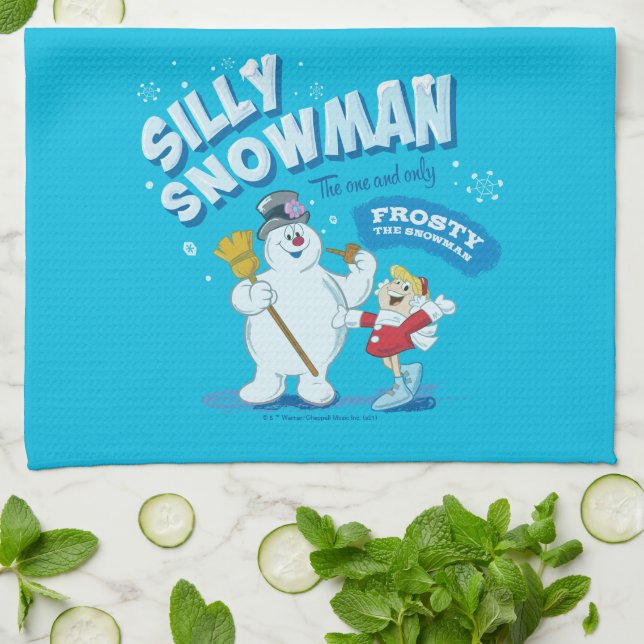 Frosty the Snowman™ | "Silly Snowman" Kitchen Towel (Folded)