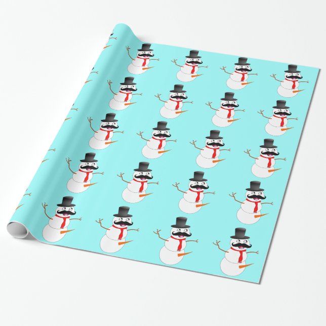 Frosty The Snowman Wrapping Paper (Unrolled)