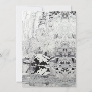 Frosty Trees in West Fork Holiday Card