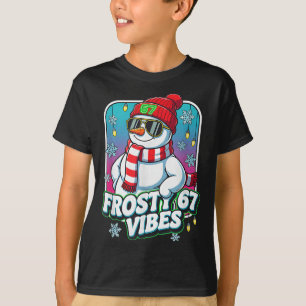 Frosty Vibes 67 Snowman Christmas  T-Shirt