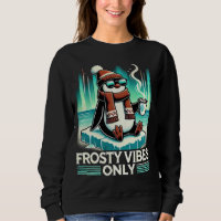 Frosty Vibes Only - Relaxed penguin for cozy time