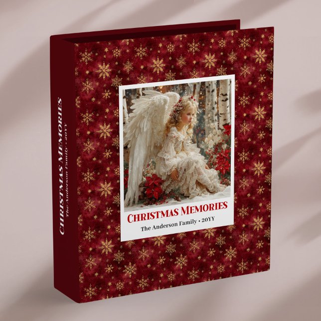 Frosty Victorian Angel Christmas Holiday album Binder (Frosty Victorian Angel Christmas Holiday album)