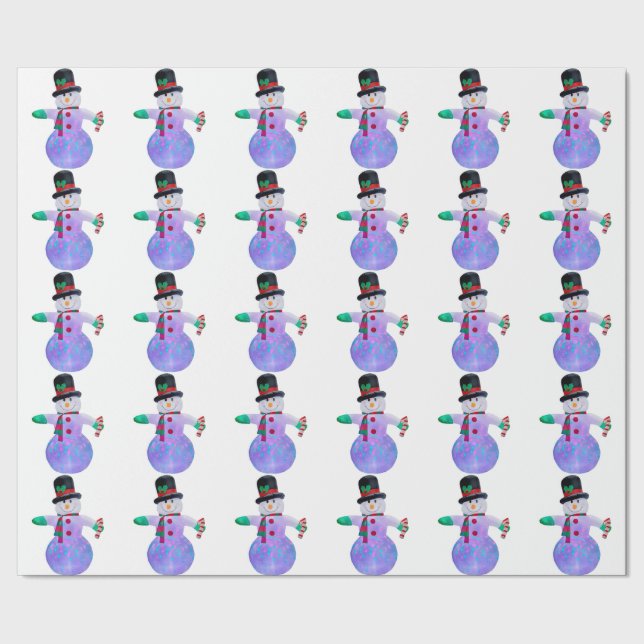 Frosty White Wrapping Paper (Seam)