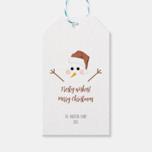Frosty wishes! Merry Christmas Gift Tags