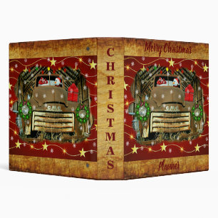 Frosty's Vintage GMC Truck Christmas Run 3 Ring Bi Binder