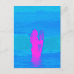 Frothing Neon Postcard