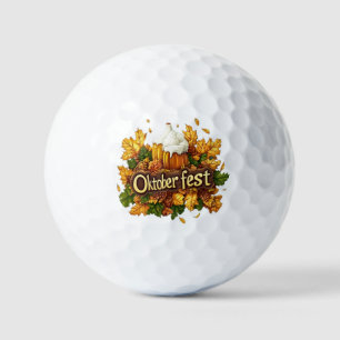 Frothy Beer Mugs With Fall Maple Leaves Clipart Golf Balls