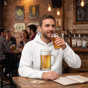 Frothy Cold Beer Mug Drinker Hoodie