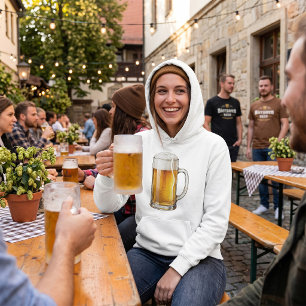 Frothy Cold Beer Mug Drinker Hoodie