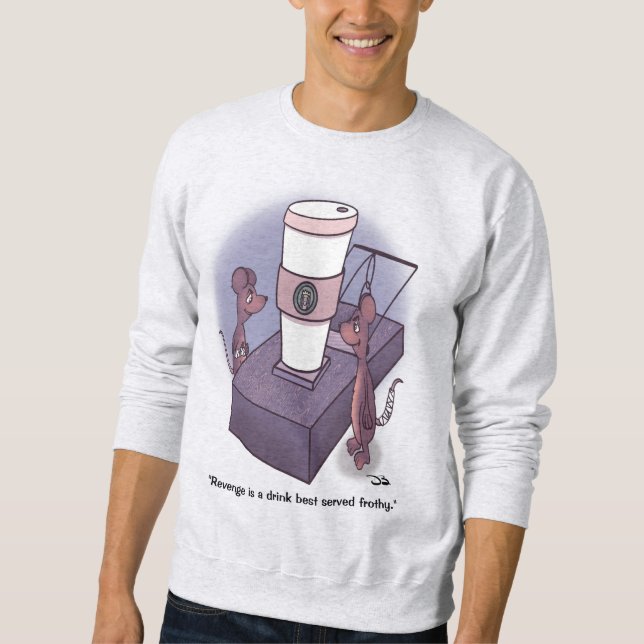 Frothy Men's Ash Sweatshirt (Front)