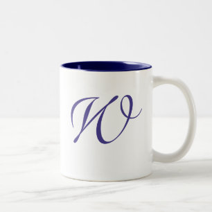 Frottent Mug monogramme pour bleu foncé