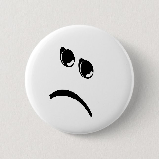 FROWN 1 2 INCH ROUND BUTTON (Front)