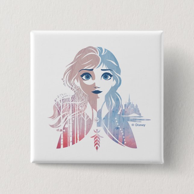 Frozen 2 | Anna - Born this Way Inch Square Button (Front)