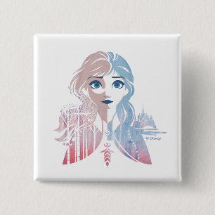Frozen 2 Anna - Born this Way Inch Square Button