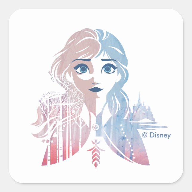 Frozen 2 | Anna - Born this Way Square Sticker (Front)