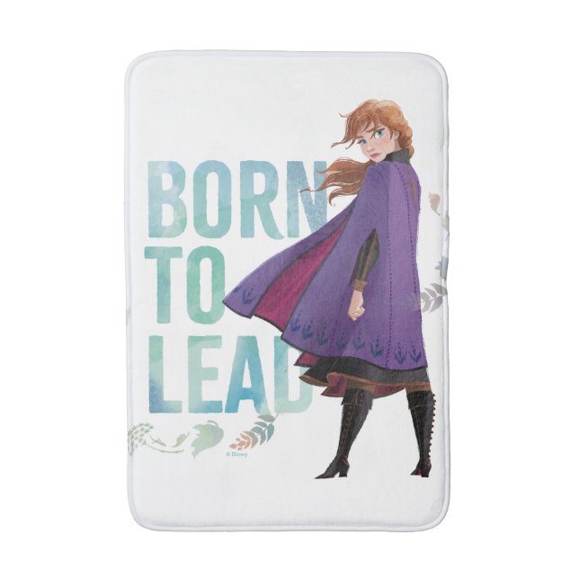 Frozen 2: Anna | Born To Lead Bath Mat (Front Vertical)