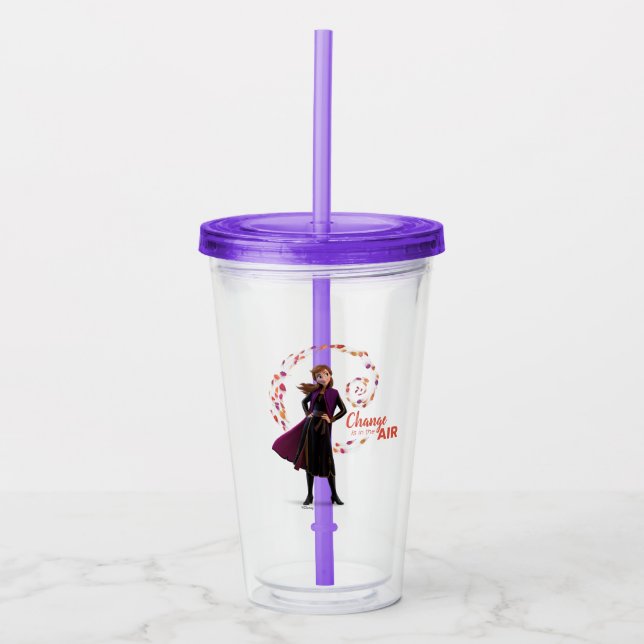 Frozen 2: Anna | Change Is In The Air Acrylic Tumbler (Front)