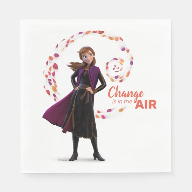 Frozen 2: Anna | Change Is In The Air Napkin (Front)