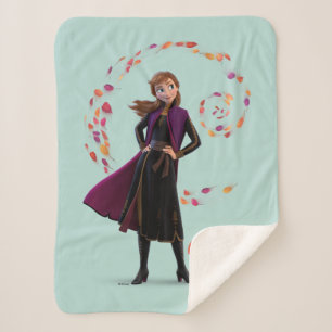 Frozen 2: Anna Change Is In The Air Sherpa Blanket