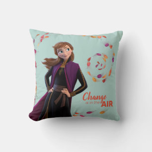 Frozen 2: Anna   Change Is In The Air Throw Pillow
