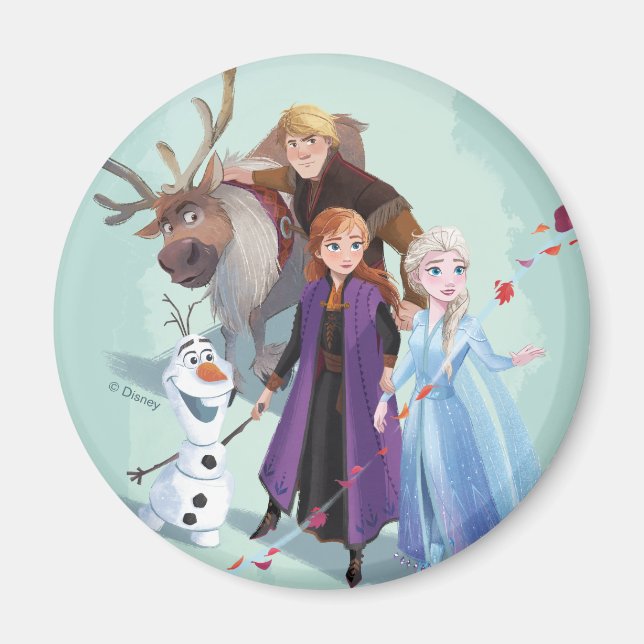 Frozen 2: Anna, Elsa & Friends | Change Magnet (Front)