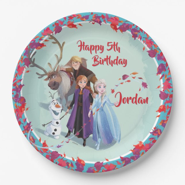 Frozen 2: Anna, Elsa & Friends | Change Paper Plate (Front)