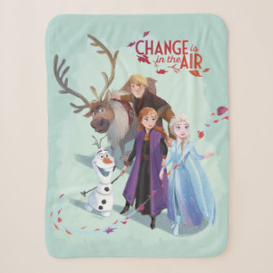 Frozen 2: Anna, Elsa & Friends   Change Sherpa Blanket