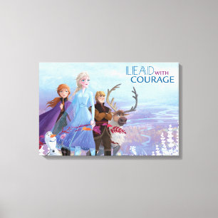 Frozen 2: Anna, Elsa, & Friends   Courage Canvas Print