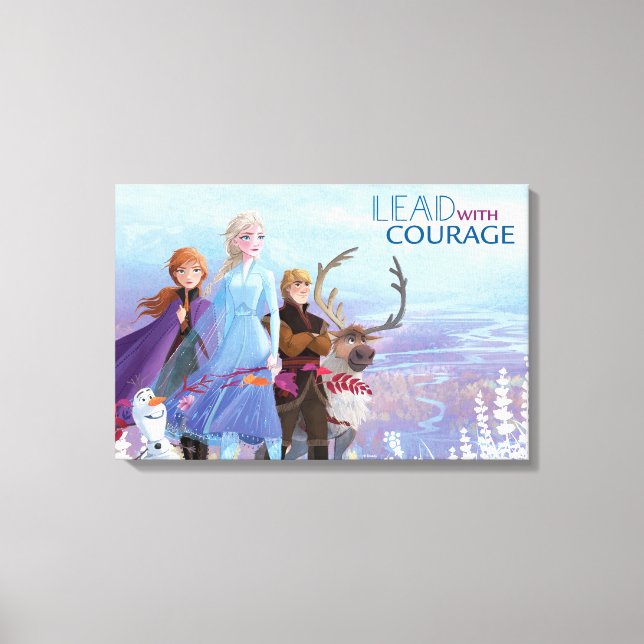 Frozen 2: Anna, Elsa, & Friends | Courage Canvas Print (Front)