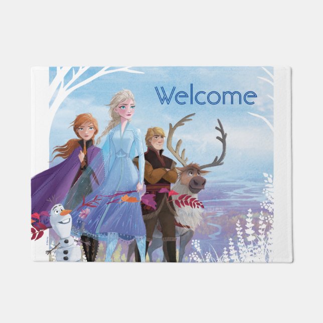 Frozen 2: Anna, Elsa, & Friends | Courage Doormat (Front)
