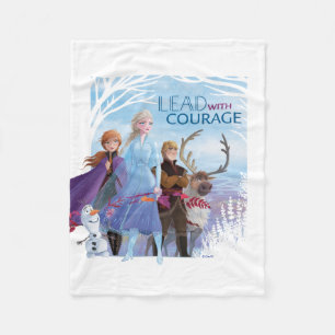 Frozen 2: Anna, Elsa, & Friends   Courage Fleece Blanket